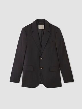 Everlane Men’s Black Italian Wool Suit Jacket Blazer Size 40R Quiet Luxury